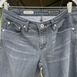 AG Adriano Goldschmied Gray Stevie Slim Staight Jeans 28R